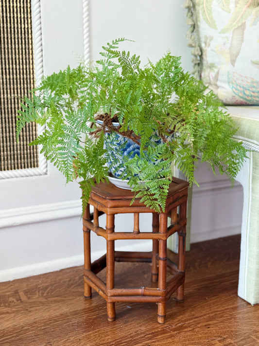 Vintage bamboo plant stand 