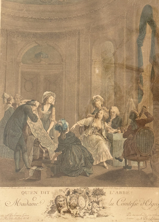 Qu'en Dit L' Abbe? - Antique Framed Art