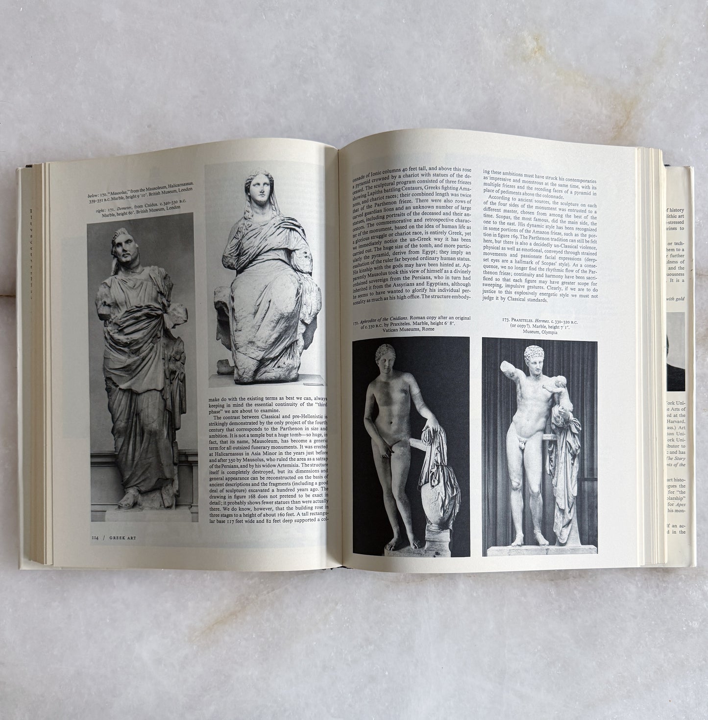Vintage History of Art Coffee Table Book