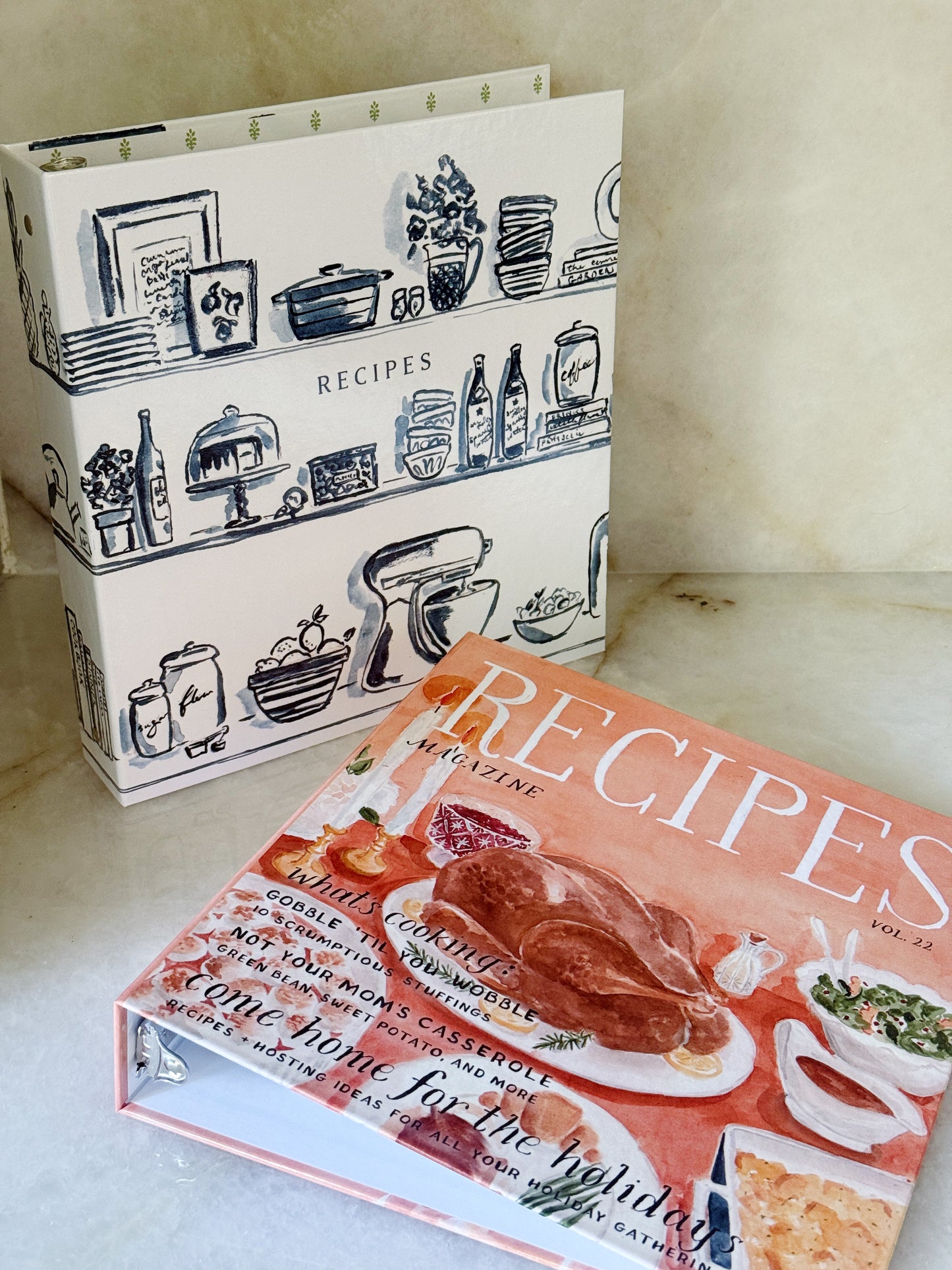 Cute  Illustrated Recipe Binder