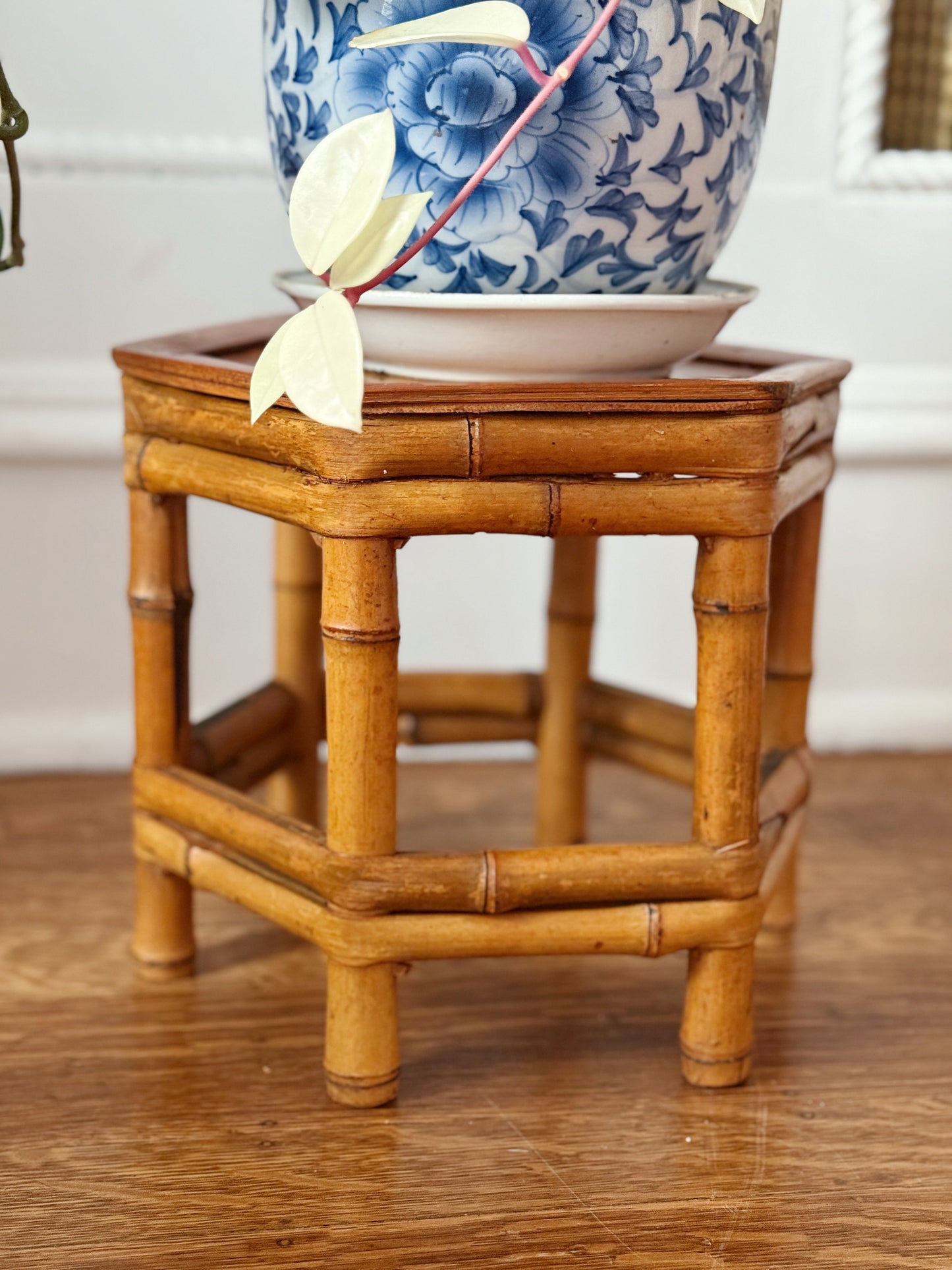 Mid-Century Modern Vintage Bamboo Plant Stand