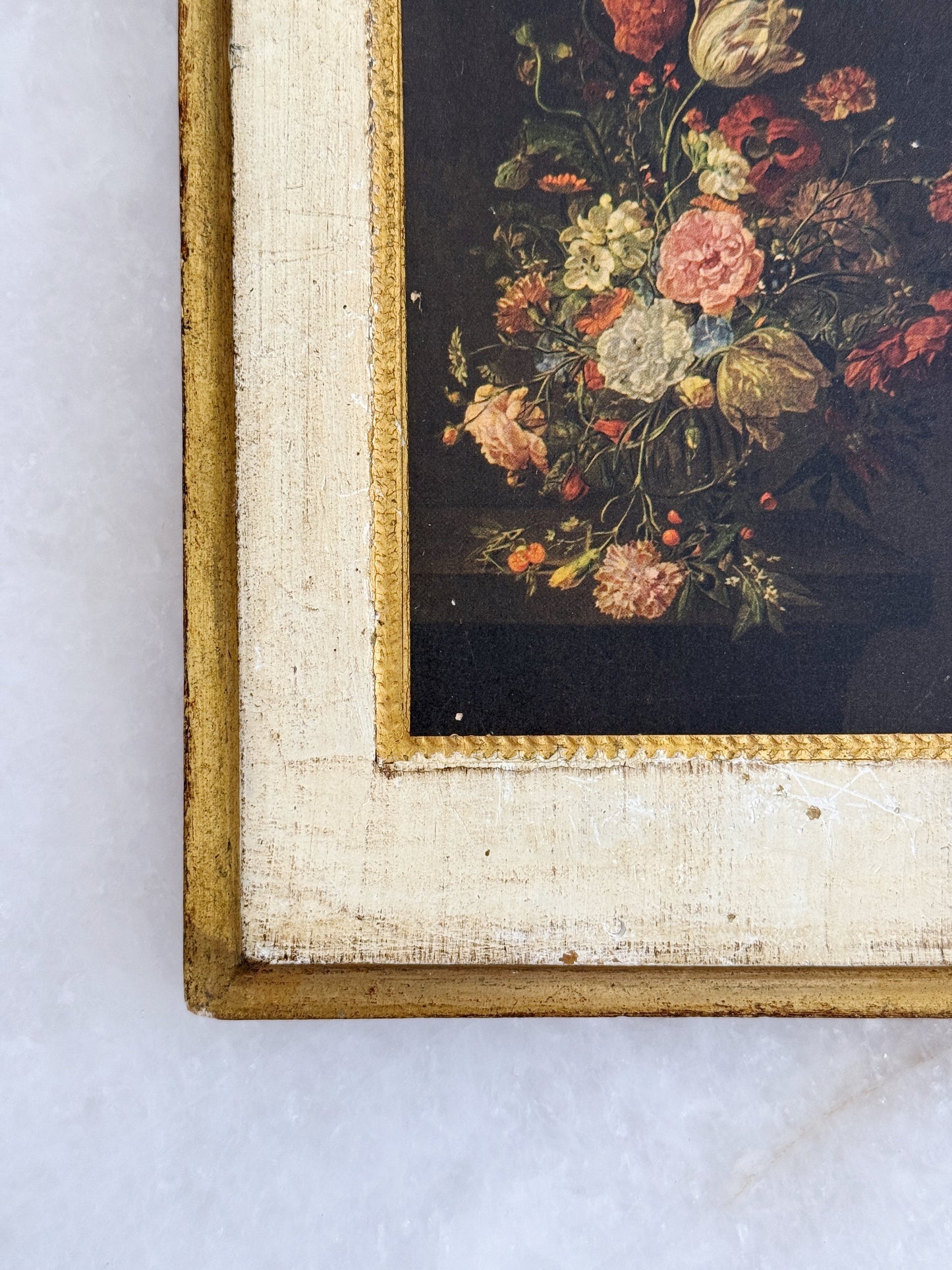 Vintage Italian Florentine Floral Wall Art Prints – Set of 2