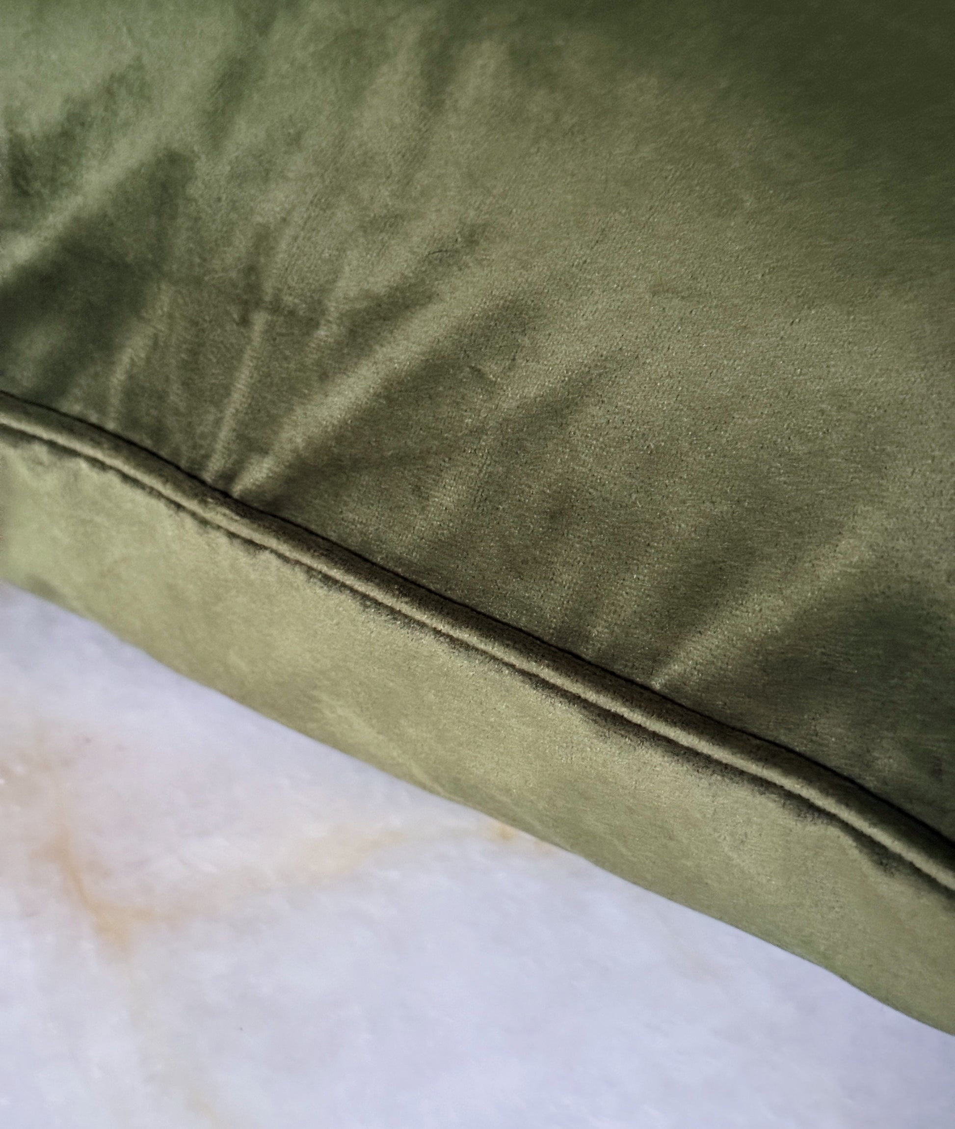 Emerald Green Velvet Throw Pillow with Down Insert | 20x20 Accent Pillow