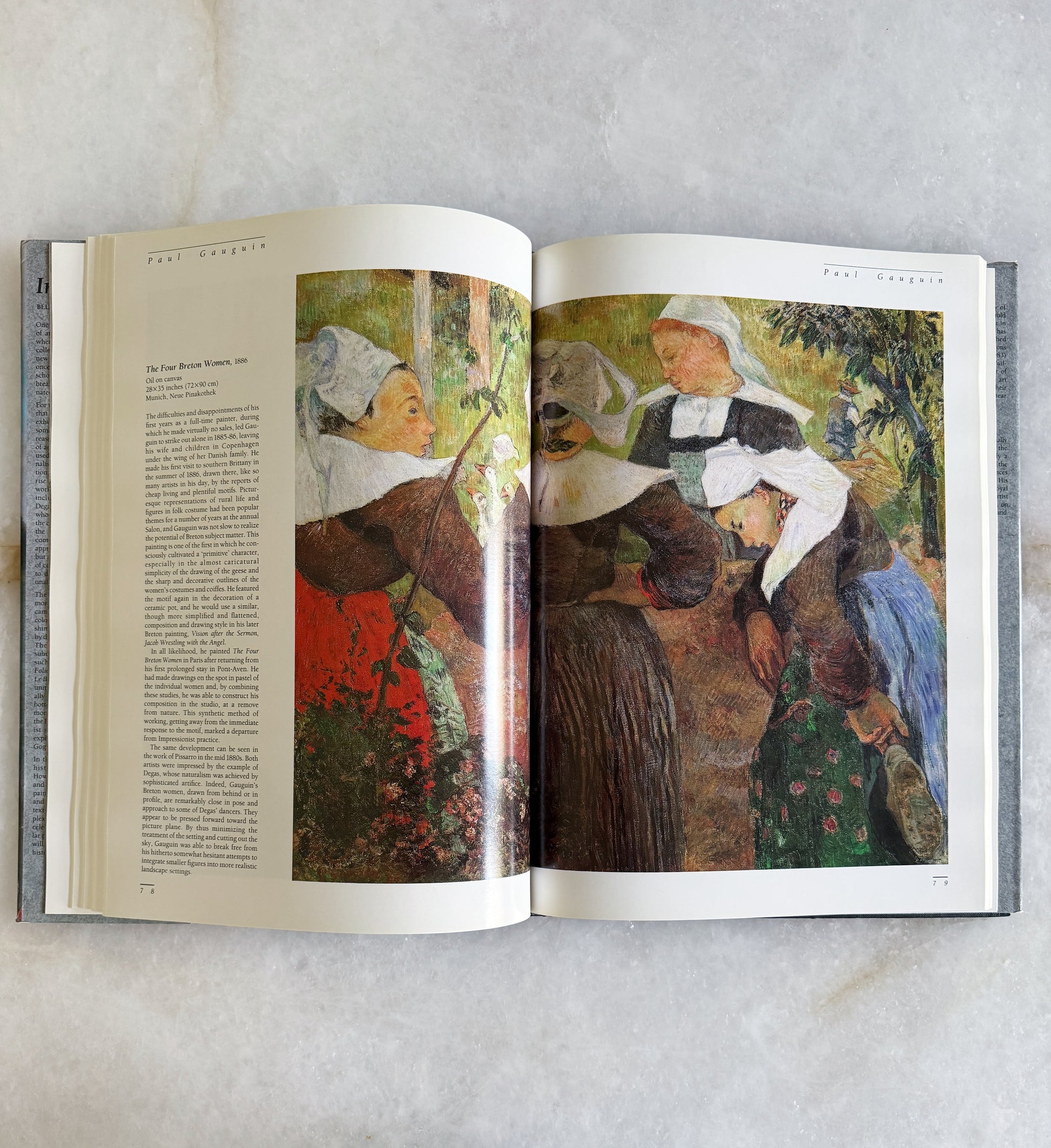 Vintage Impressionist Art Book