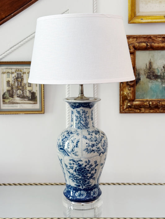 Blue & White Porcelain Vase Table Lamp