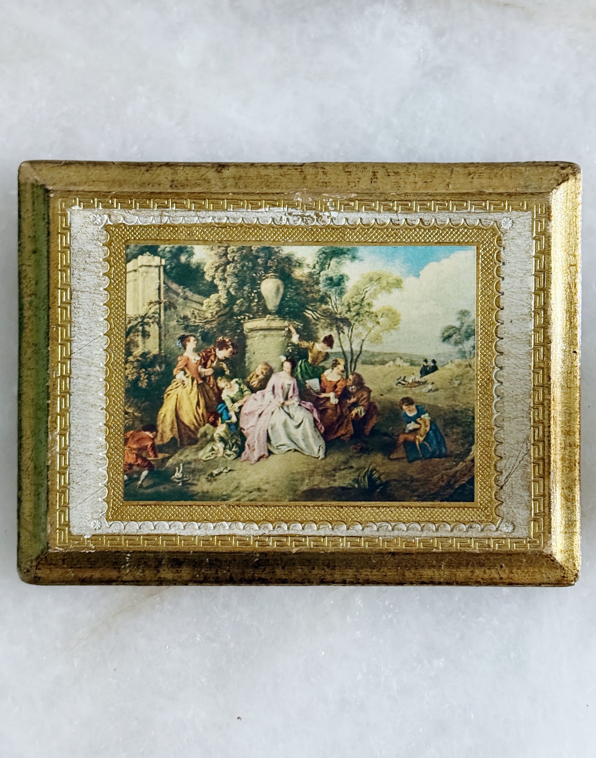 Pair of Vintage Italian Florentine Gilt Wall Plaques