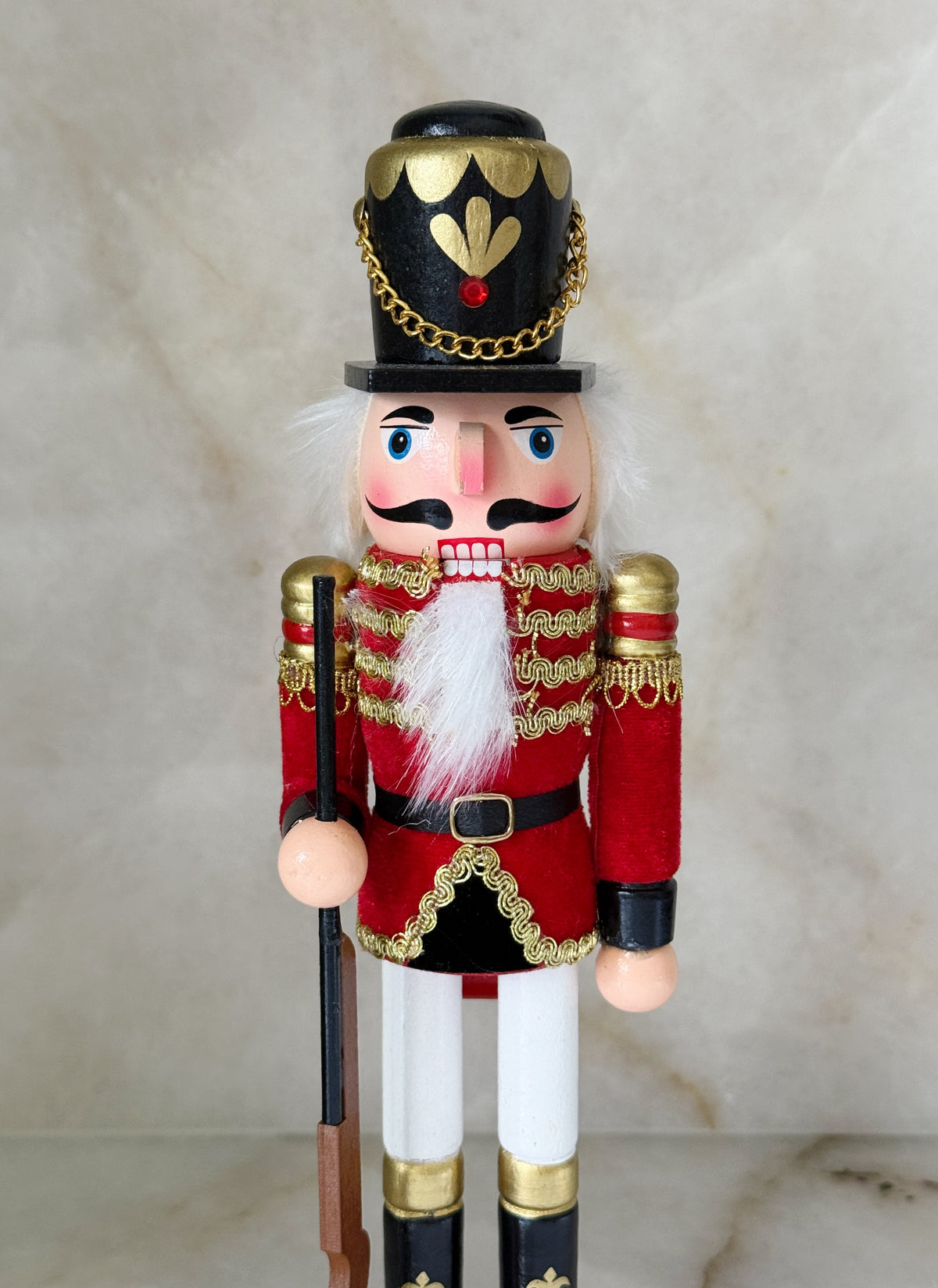 Painted Wooden Rifleman Nutcracker