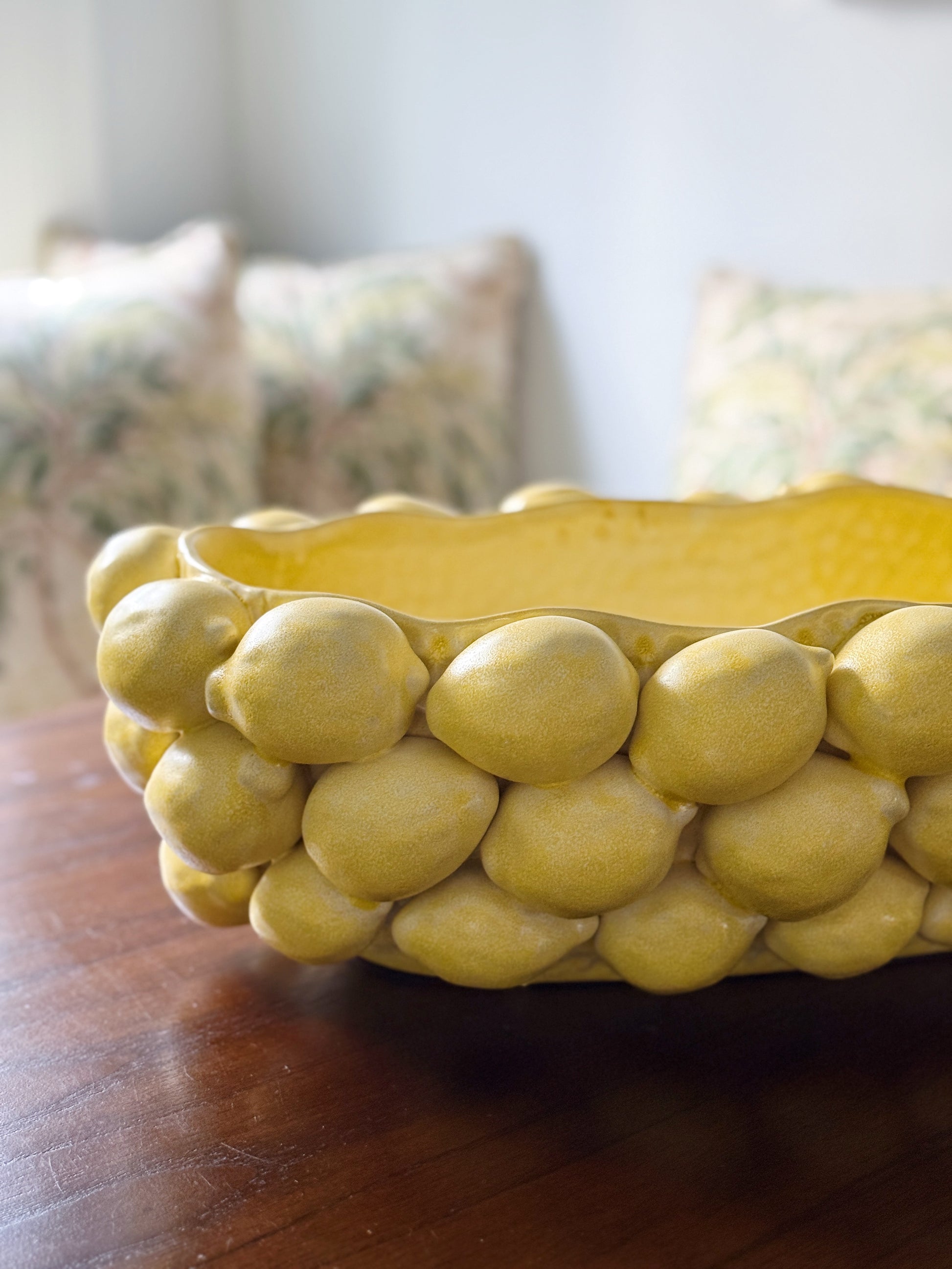 Hand-Made Ceramic Lemon Bowl