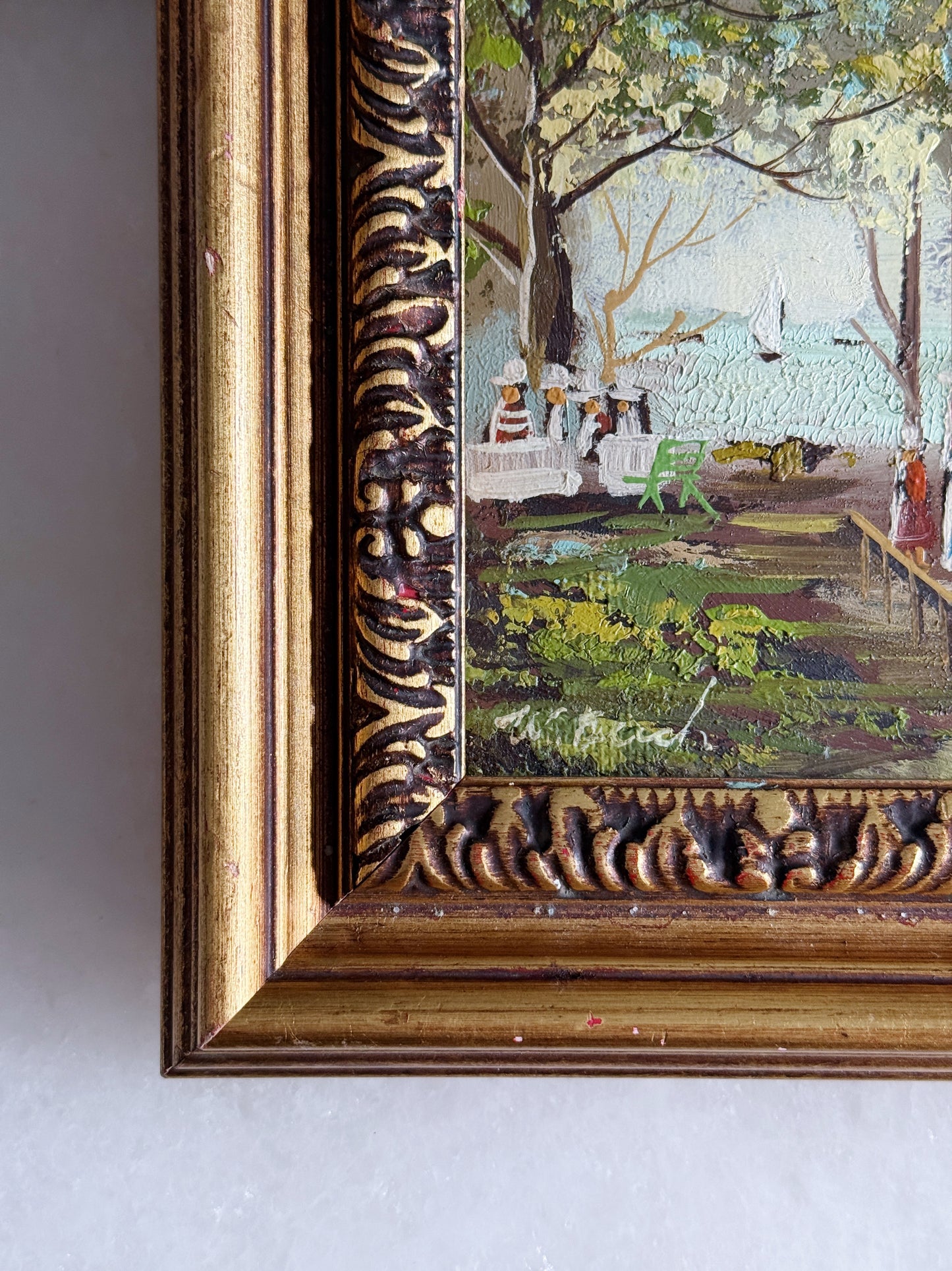 Vintage Framed Dutch Oil Painting