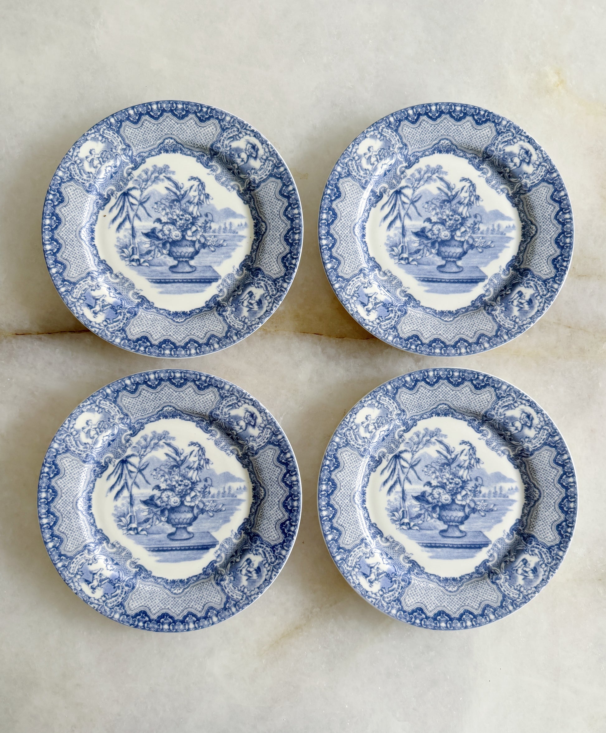 Classic Blue & White Dinnerware - Salad Plates