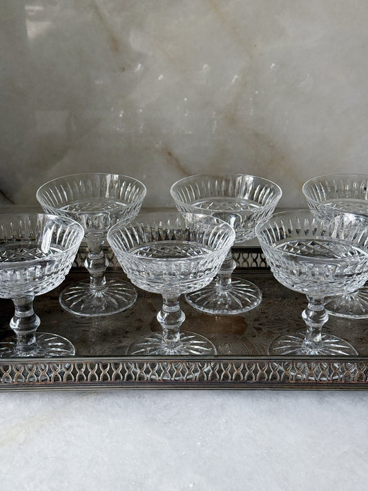 Vintage Waterford Lismore Champagne/Sherbet Coupes – Set of 6