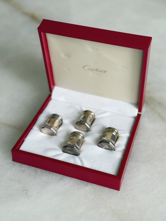 Vintage Cartier Sterling Silver Salt & Pepper Shakers