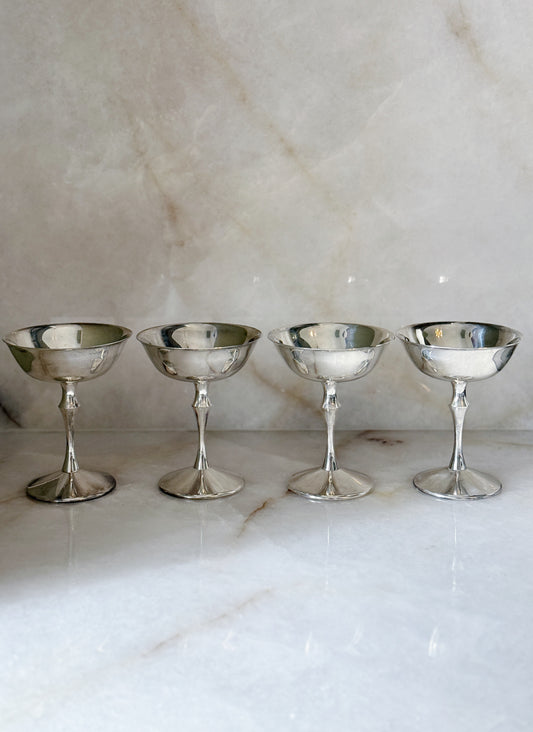 Vintage Silver Coupes - Set of Four