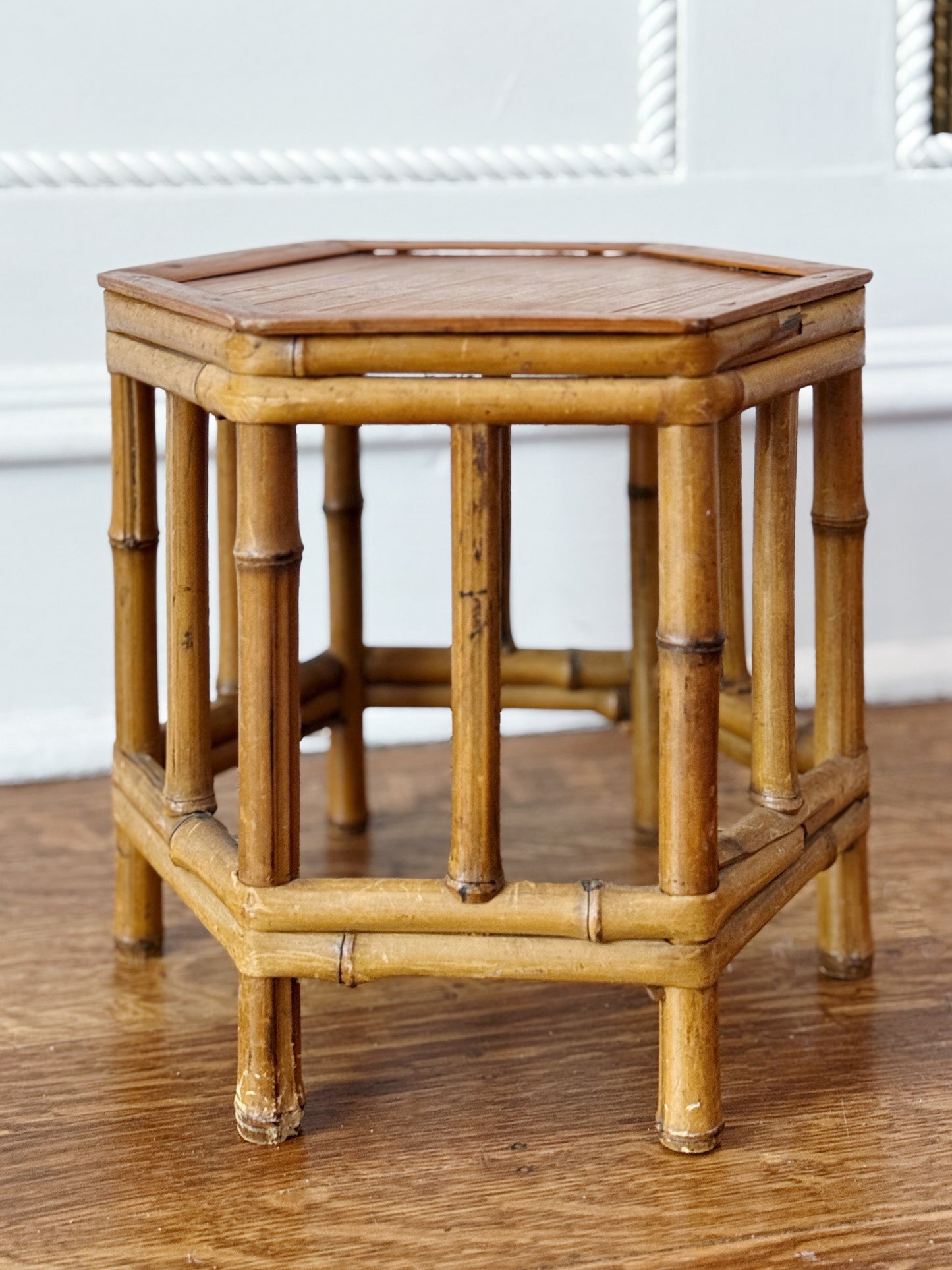 Mid-Century Modern Vintage Bamboo Plant Stand