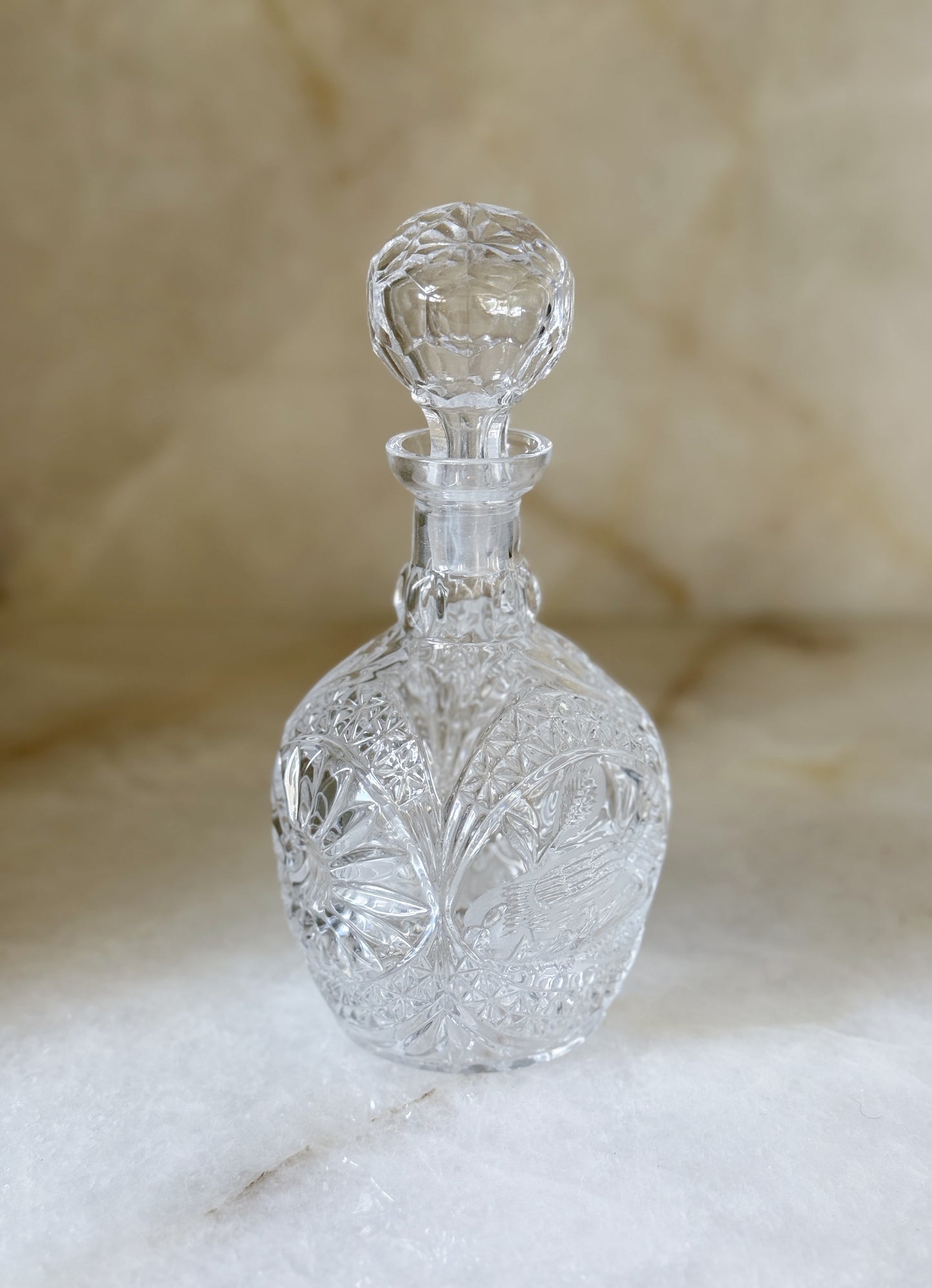 Petite Vintage Crystal Decanter