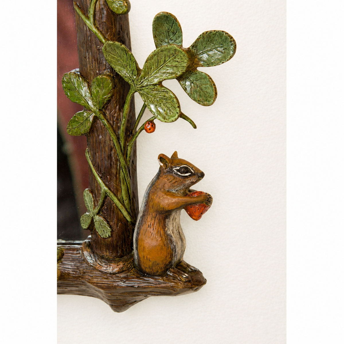Carvers’ Guild Strawberry Thief Hand-Painted Mirror