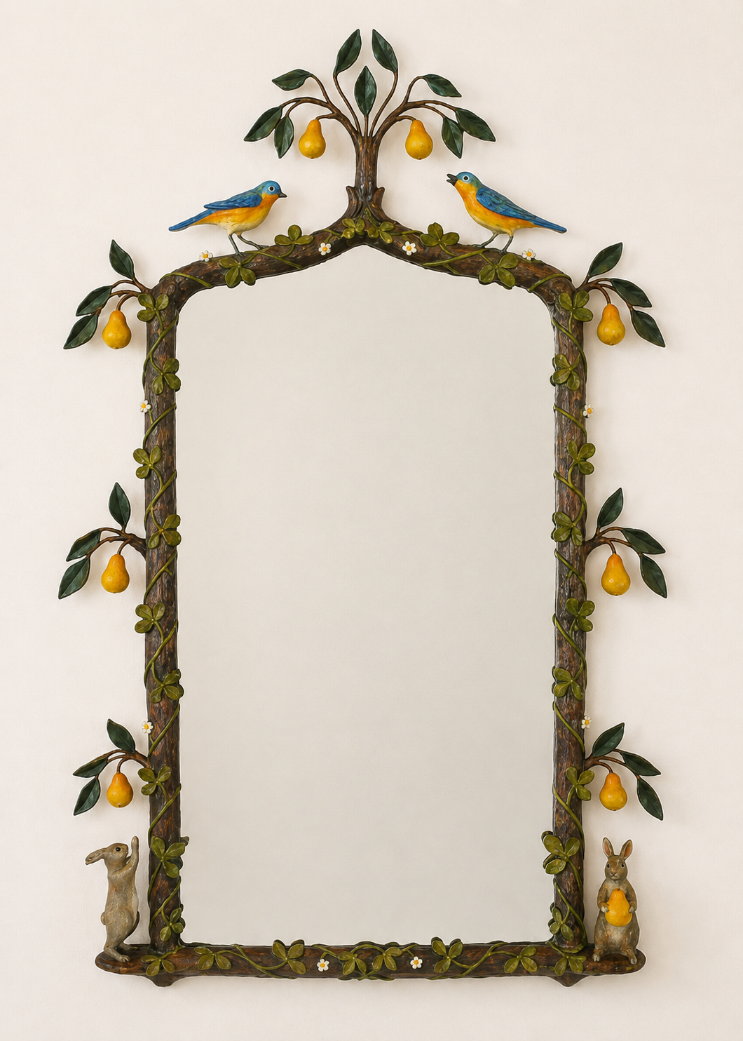Carvers’ Guild In a Pear Tree Hand-Painted Mirror