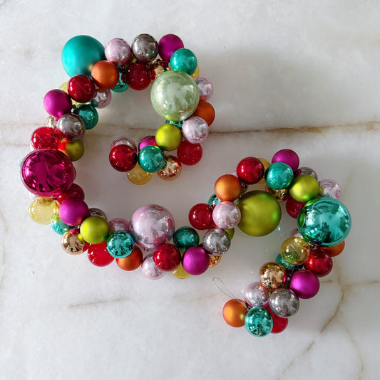 Colorful Christmas Ornament Garland