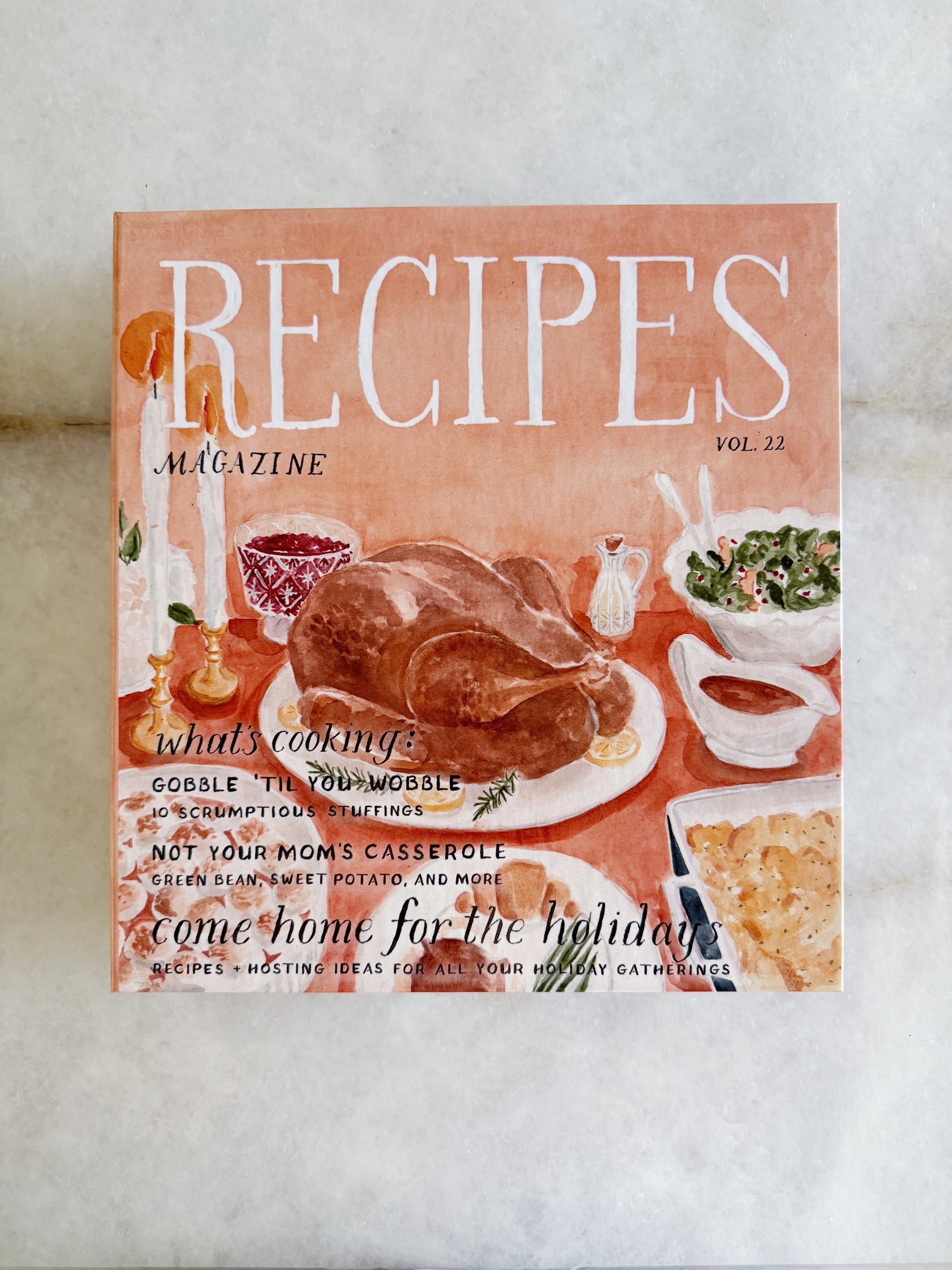 Magazine Illustrated Recipe Binder