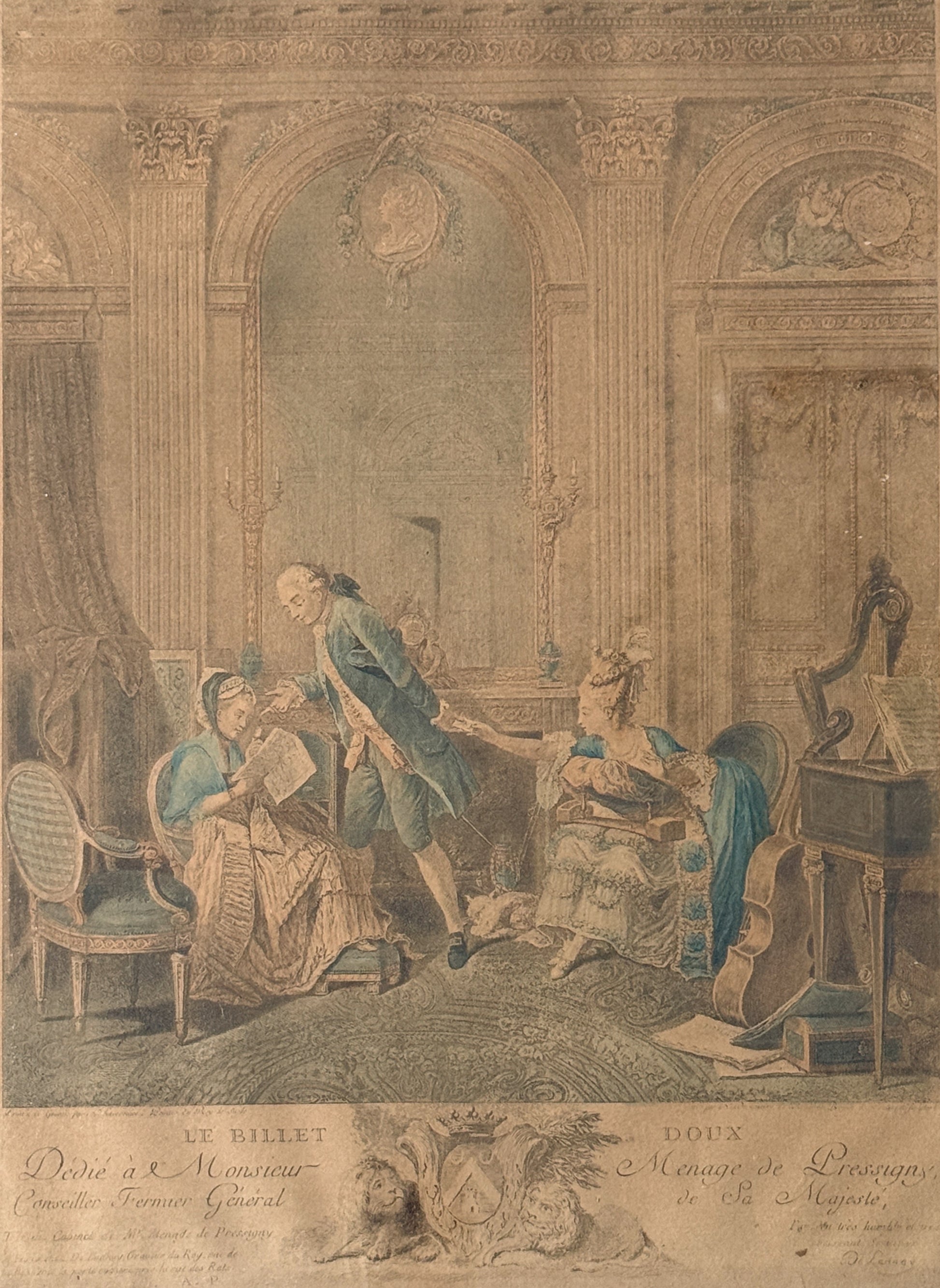 Le Billet Doux - Antique Framed Art