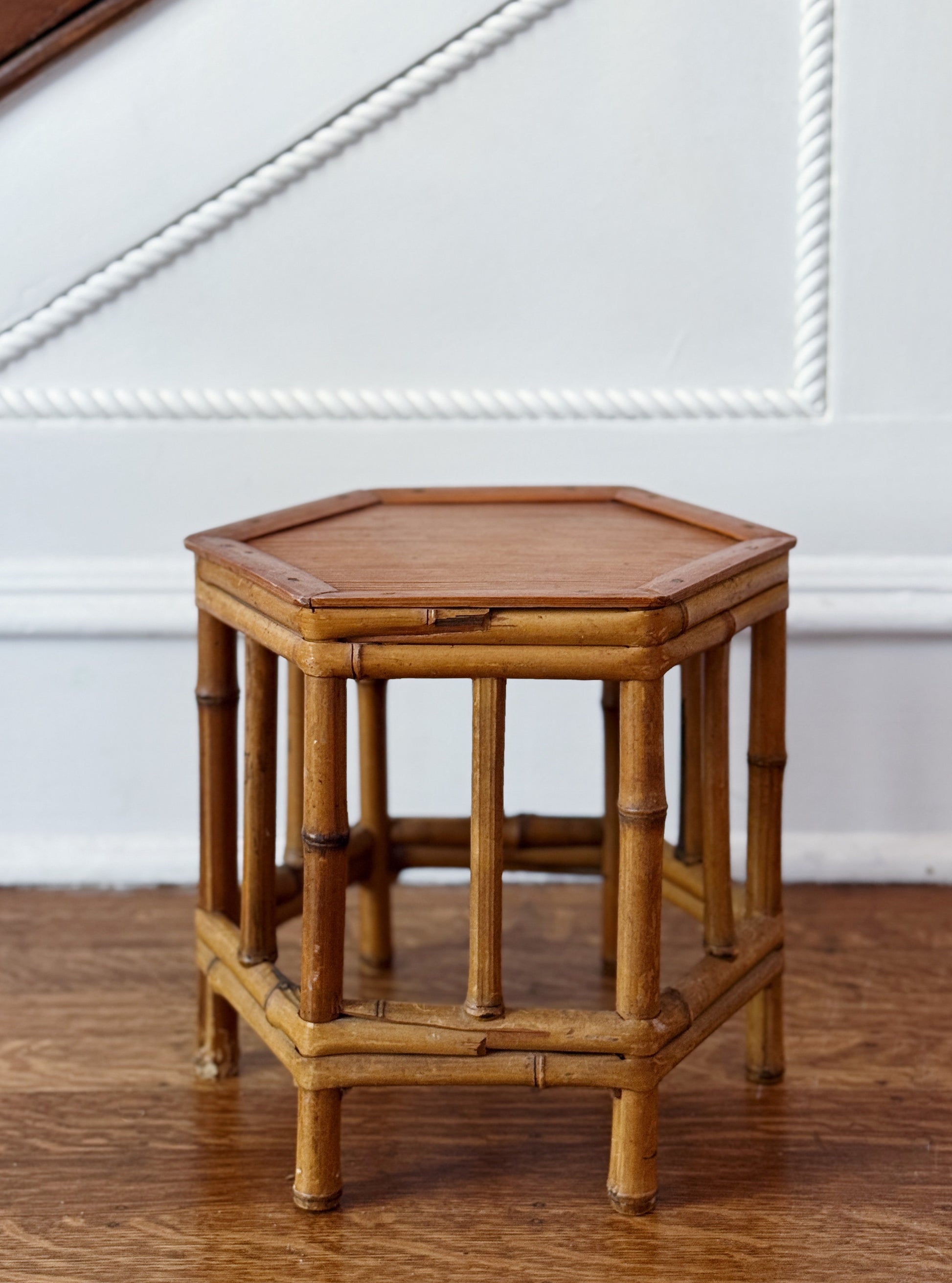 Mid-Century Modern Vintage Bamboo Plant Stand