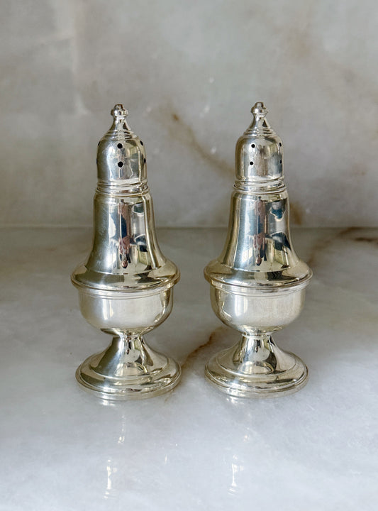 Vintage Sterling Silver Salt & Pepper Shakers