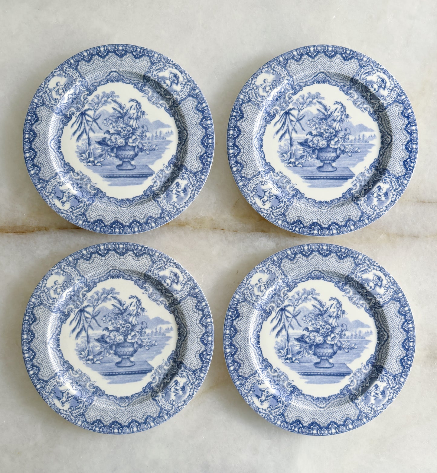 Classic Blue & White Dinnerware - Dessert Plates