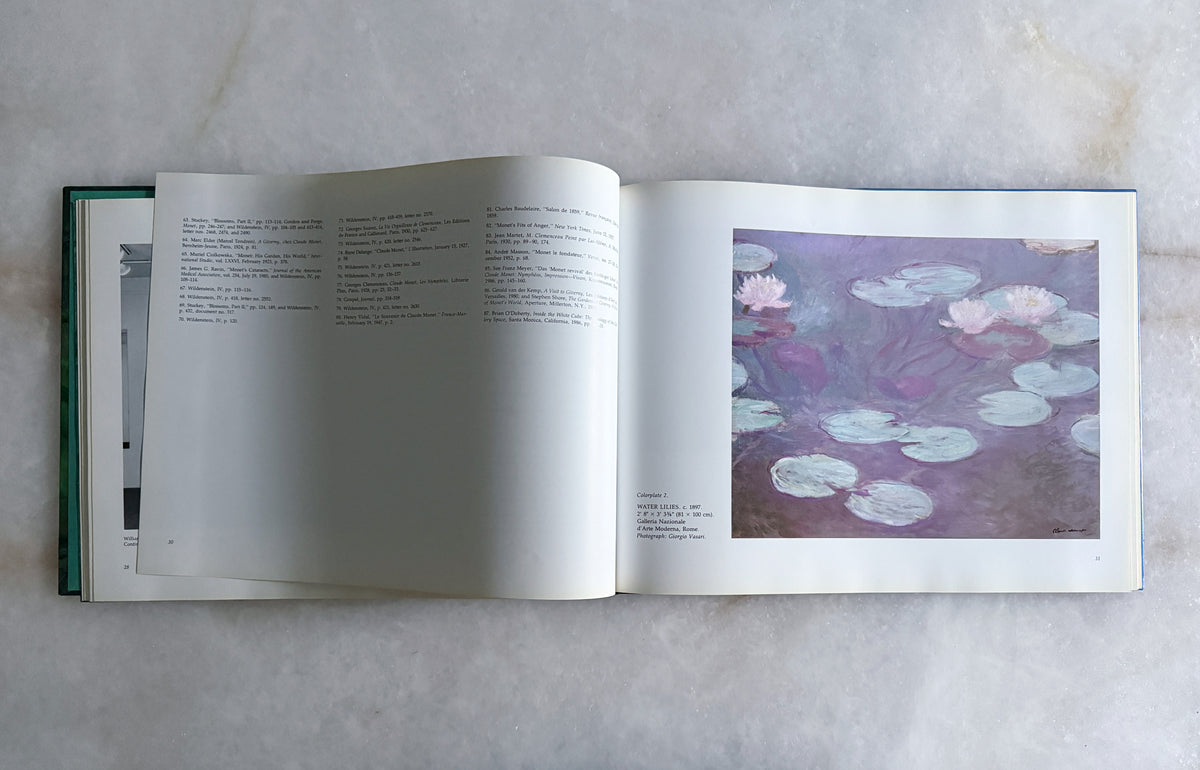 Vintage Monet Water Lilies Coffee Table Book