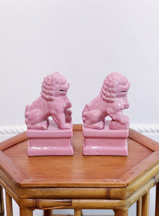 Pink foo dogs 