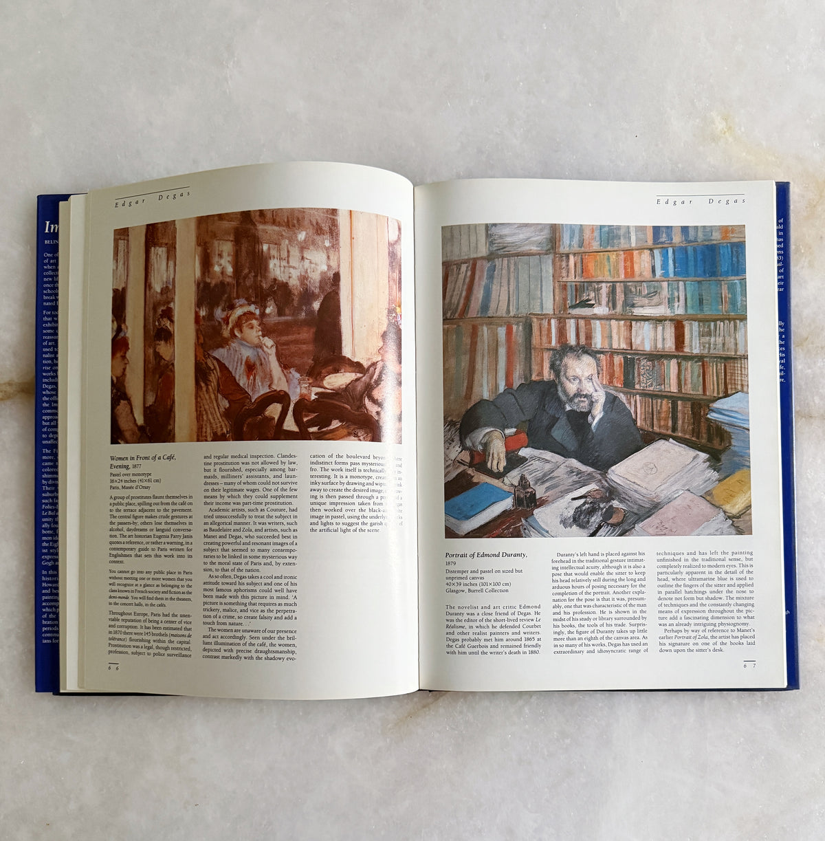 Vintage Impressionism Art Coffee Table Book - Starry Night
