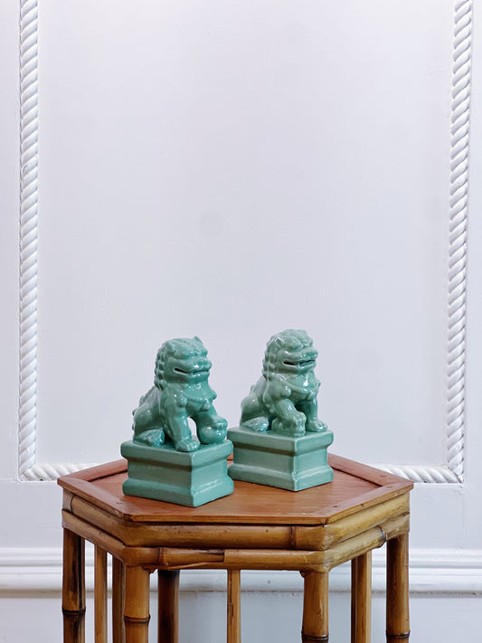 jade green foo dogs 