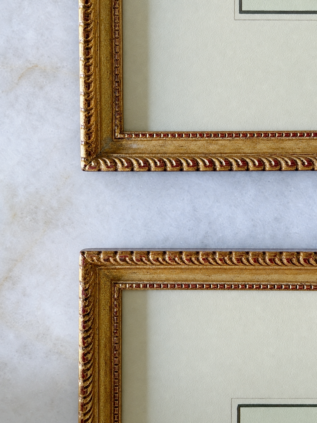 Vintage English Equestrian Prints in Gilt Frames — Pair