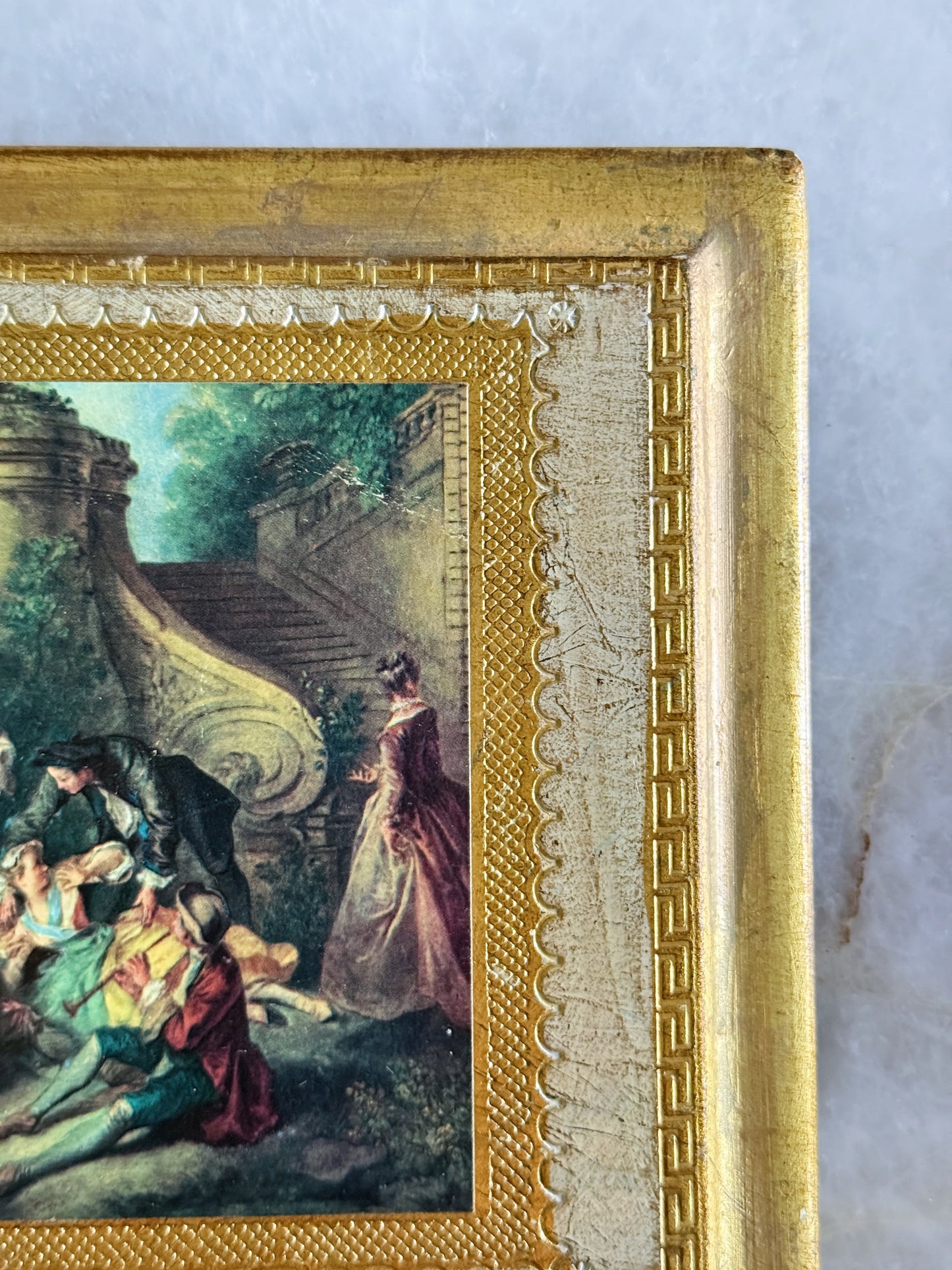 Pair of Vintage Italian Florentine Wall Plaques