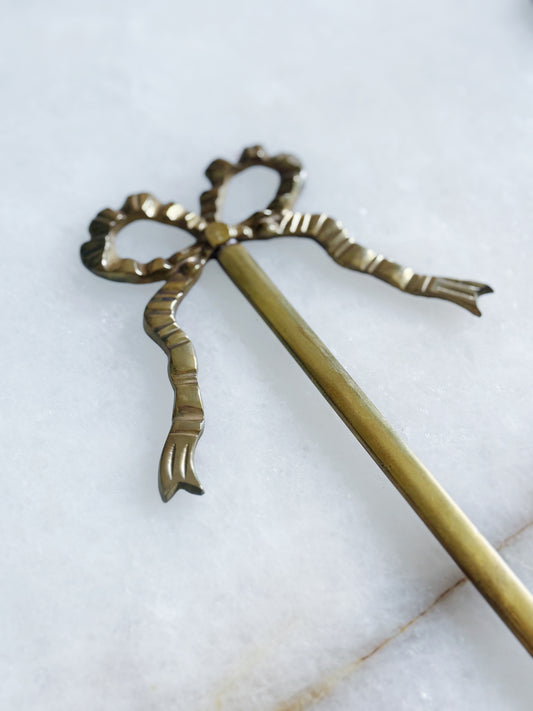 vintage brass bow sconces