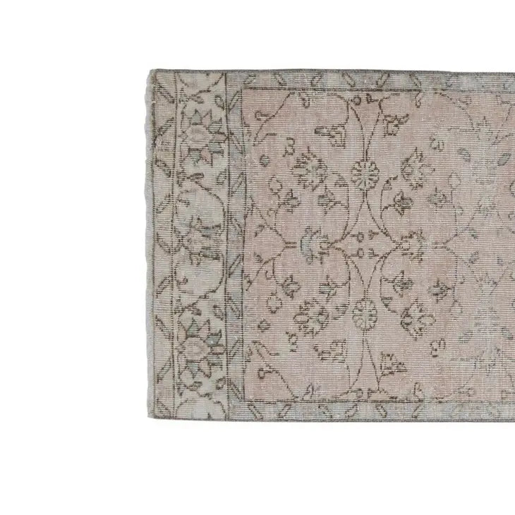 vintage Turkish rug in pink